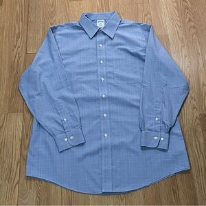 Brooks Brothers 1818 Regent Men’s 16.5x2/3 Blue Long Sleeve Button Down Shirt